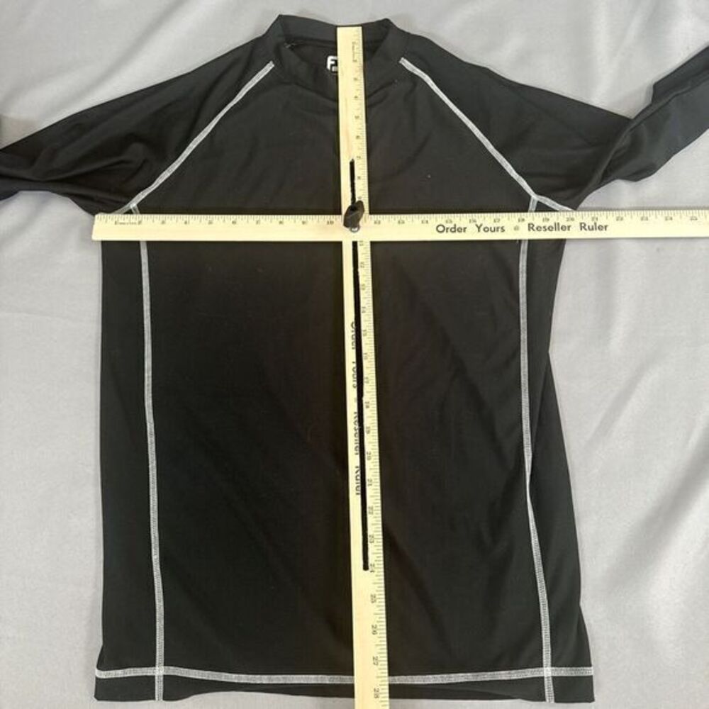 FootJoy FJ Thermal Base Layer Men's Large Black Pullover Raglan Sleeve Golf - Picture 5 of 9